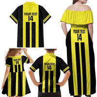 Moca Dominican Republic Football Custom Family Matching Off Shoulder Maxi Dress and Hawaiian Shirt 2025 Come On The Cradle - Wonder Print Shop
