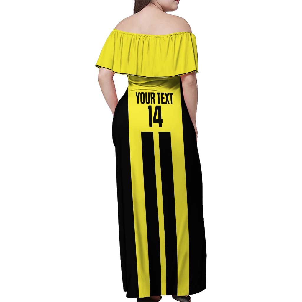 Moca Dominican Republic Football Custom Family Matching Off Shoulder Maxi Dress and Hawaiian Shirt 2025 Come On The Cradle - Wonder Print Shop