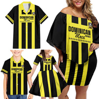 Moca Dominican Republic Football Custom Family Matching Off Shoulder Short Dress and Hawaiian Shirt 2025 Come On The Cradle - Wonder Print Shop