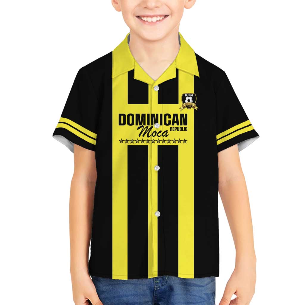 Moca Dominican Republic Football Custom Family Matching Off Shoulder Short Dress and Hawaiian Shirt 2025 Come On The Cradle - Wonder Print Shop