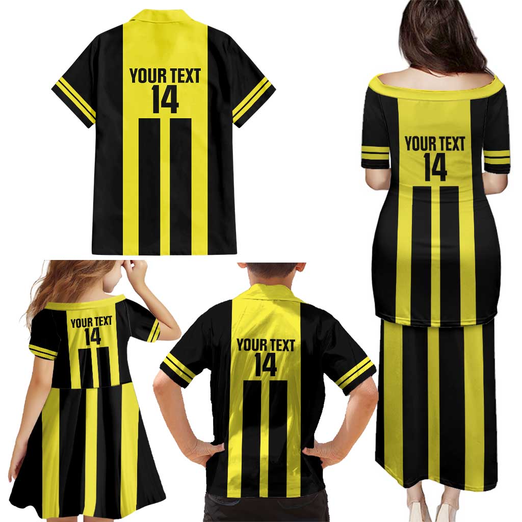 Moca Dominican Republic Football Custom Family Matching Puletasi and Hawaiian Shirt 2025 Come On The Cradle - Wonder Print Shop