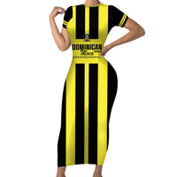 Moca Dominican Republic Football Custom Family Matching Short Sleeve Bodycon Dress and Hawaiian Shirt 2025 Come On The Cradle - Wonder Print Shop