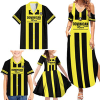 Moca Dominican Republic Football Custom Family Matching Summer Maxi Dress and Hawaiian Shirt 2025 Come On The Cradle - Wonder Print Shop