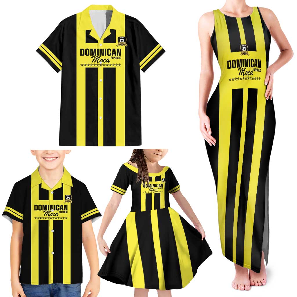 Moca Dominican Republic Football Custom Family Matching Tank Maxi Dress and Hawaiian Shirt 2025 Come On The Cradle - Wonder Print Shop