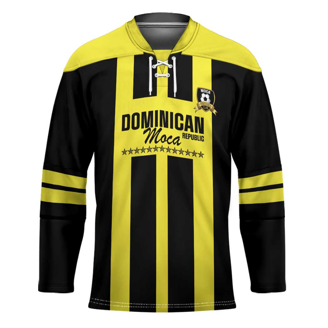 Moca Dominican Republic Football Custom Hockey Jersey 2025 Come On The Cradle - Wonder Print Shop