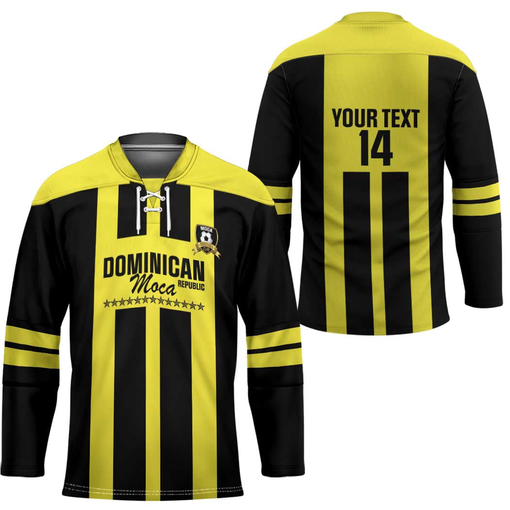 Moca Dominican Republic Football Custom Hockey Jersey 2025 Come On The Cradle - Wonder Print Shop