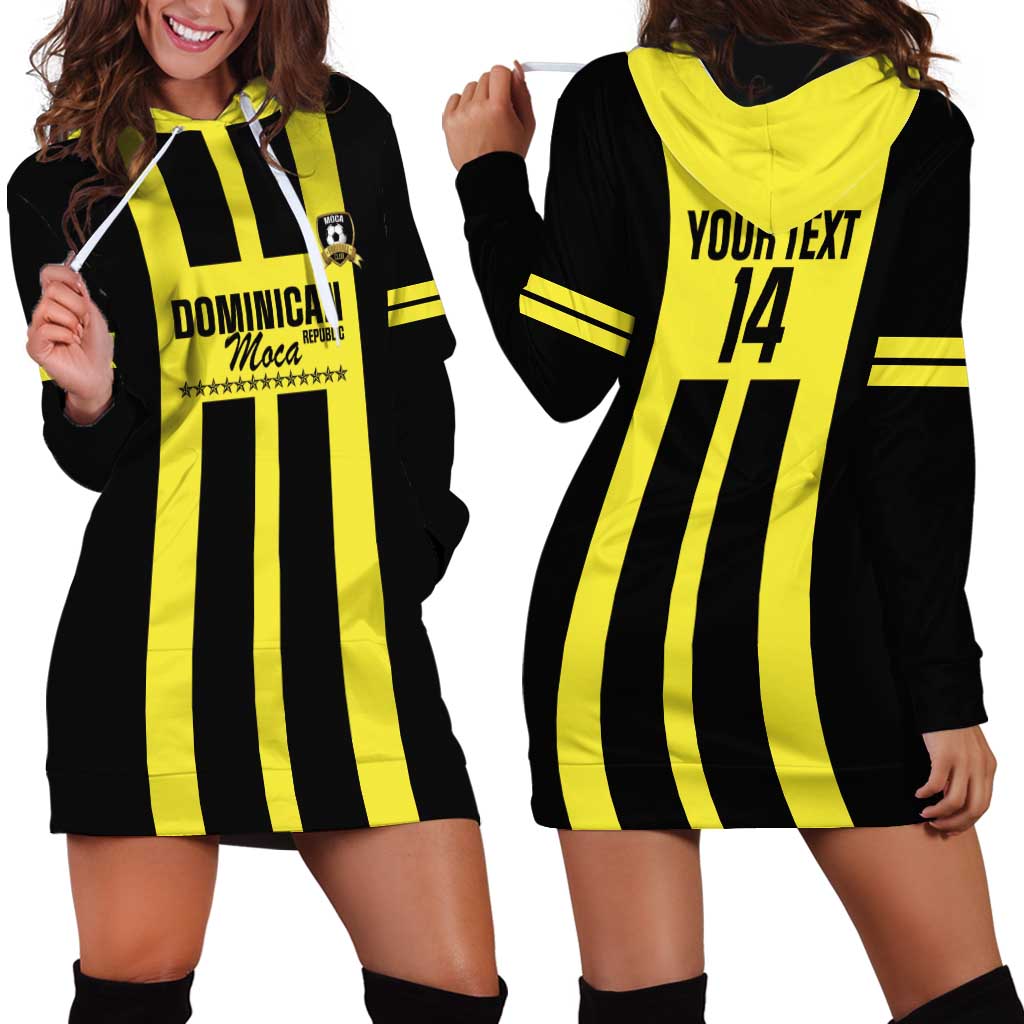 Moca Dominican Republic Football Custom Hoodie Dress 2025 Come On The Cradle - Wonder Print Shop