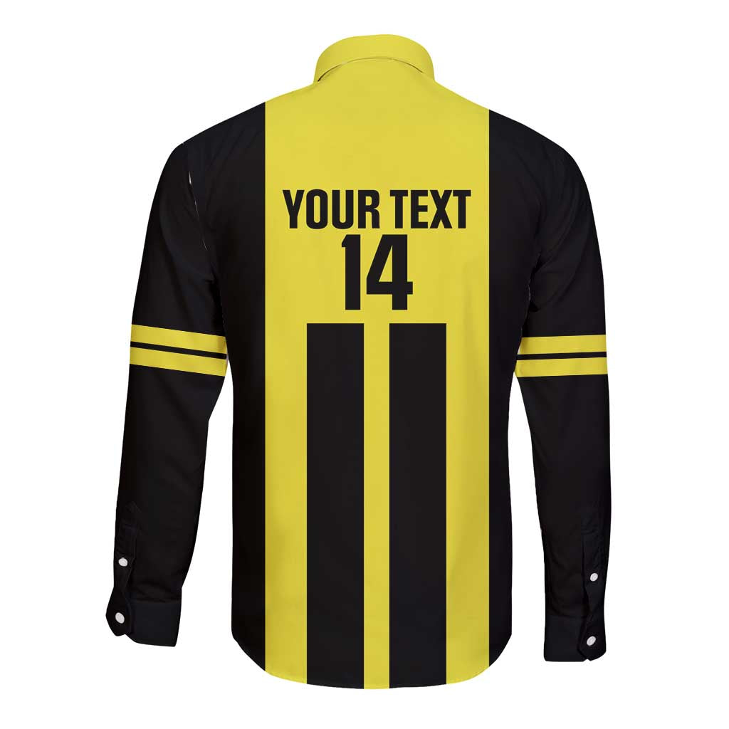 Moca Dominican Republic Football Custom Long Sleeve Button Shirt 2025 Come On The Cradle - Wonder Print Shop