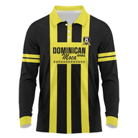 Moca Dominican Republic Football Custom Long Sleeve Polo Shirt 2025 Come On The Cradle - Wonder Print Shop