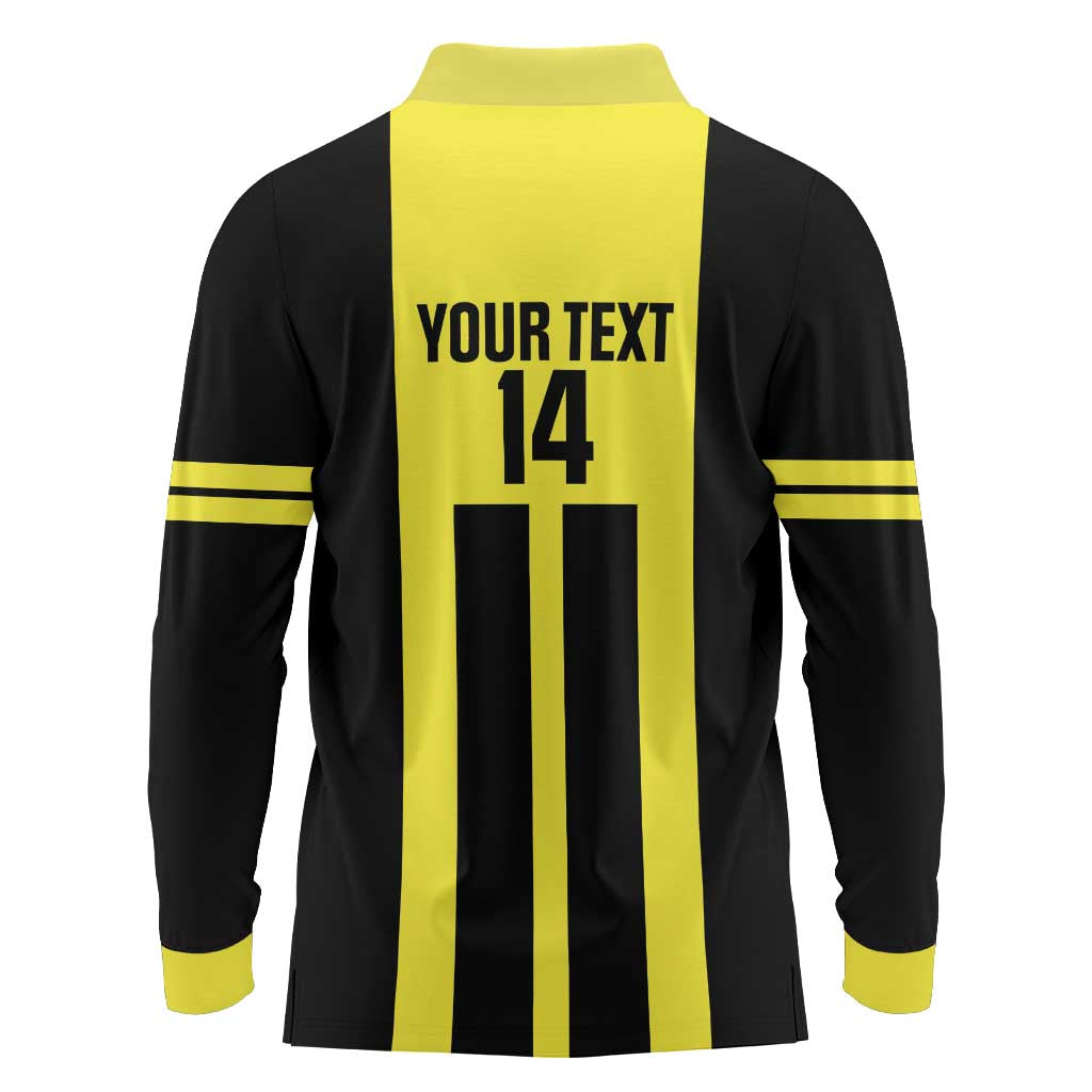 Moca Dominican Republic Football Custom Long Sleeve Polo Shirt 2025 Come On The Cradle - Wonder Print Shop