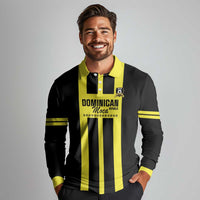 Moca Dominican Republic Football Custom Long Sleeve Polo Shirt 2025 Come On The Cradle - Wonder Print Shop