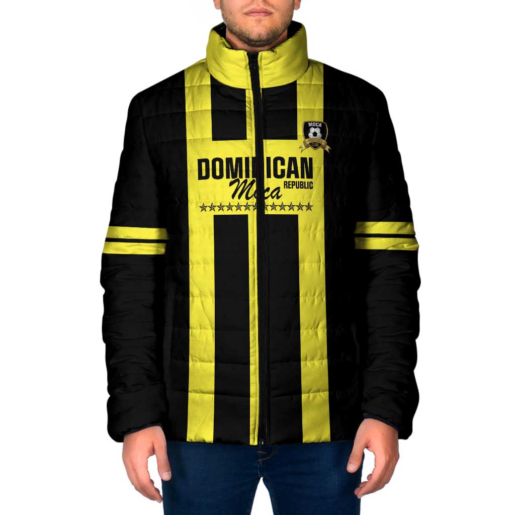 Moca Dominican Republic Football Custom Padded Jacket 2025 Come On The Cradle - Wonder Print Shop