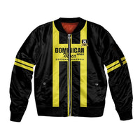 Moca Dominican Republic Football Custom Sleeve Zip Bomber Jacket 2025 Come On The Cradle - Wonder Print Shop