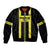 Moca Dominican Republic Football Custom Sleeve Zip Bomber Jacket 2025 Come On The Cradle - Wonder Print Shop