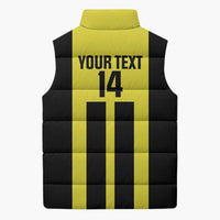 Moca Dominican Republic Football Custom Sleeveless Puffer Jacket 2025 Come On The Cradle - Wonder Print Shop