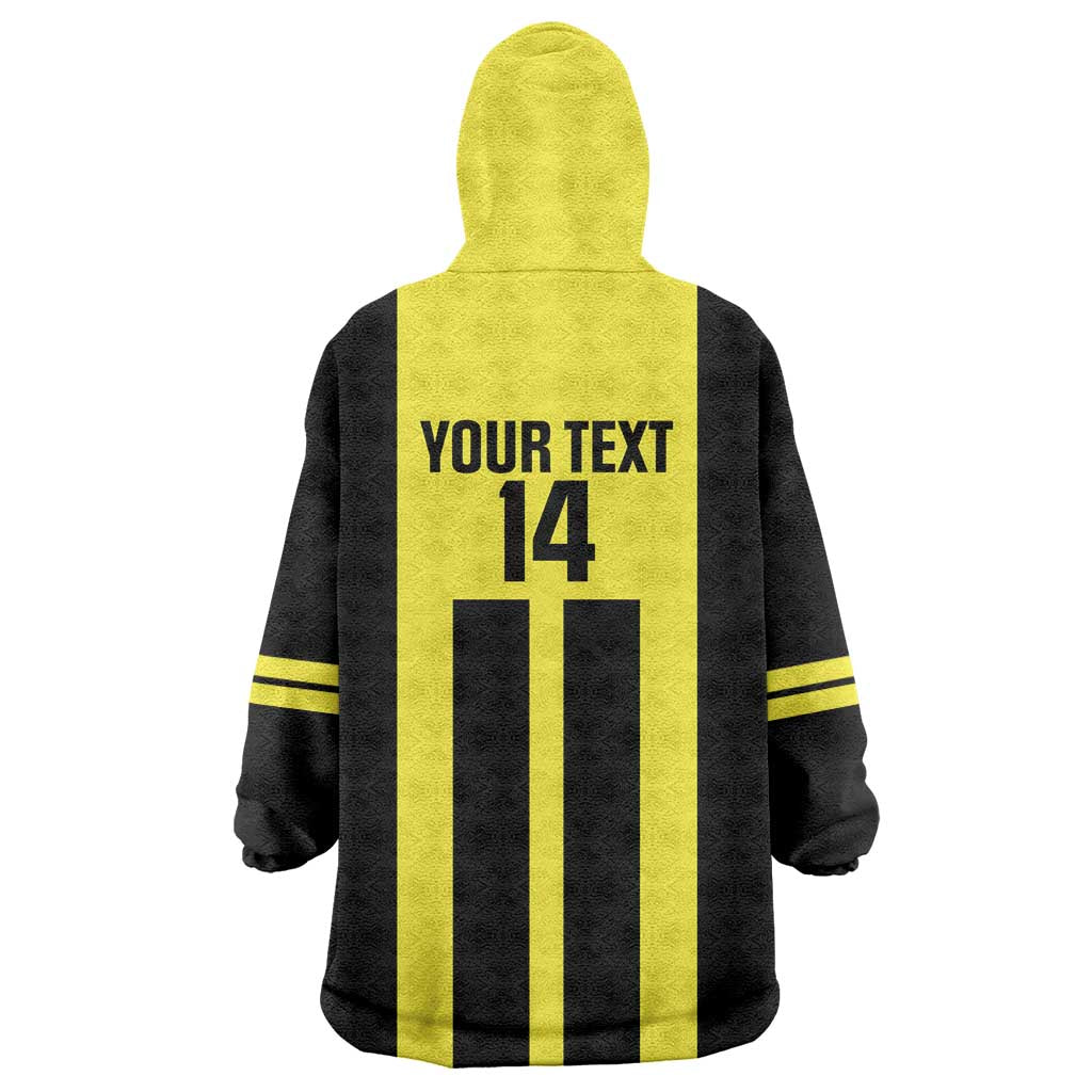 Moca Dominican Republic Football Custom Wearable Blanket Hoodie 2025 Come On The Cradle - Wonder Print Shop