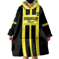 Moca Dominican Republic Football Custom Wearable Blanket Hoodie 2025 Come On The Cradle - Wonder Print Shop