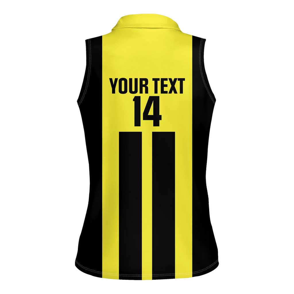 Moca Dominican Republic Football Custom Women Sleeveless Polo Shirt 2025 Come On The Cradle - Wonder Print Shop