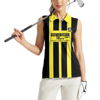 Moca Dominican Republic Football Custom Women Sleeveless Polo Shirt 2025 Come On The Cradle - Wonder Print Shop