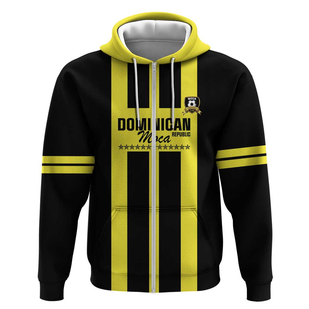 Moca Dominican Republic Football Custom Zip Hoodie 2025 Come On The Cradle - Wonder Print Shop