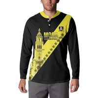 Cradle Of Dominican Republic Football Custom Button Sweatshirt Go Moca Diagonal Style - Wonder Print Shop