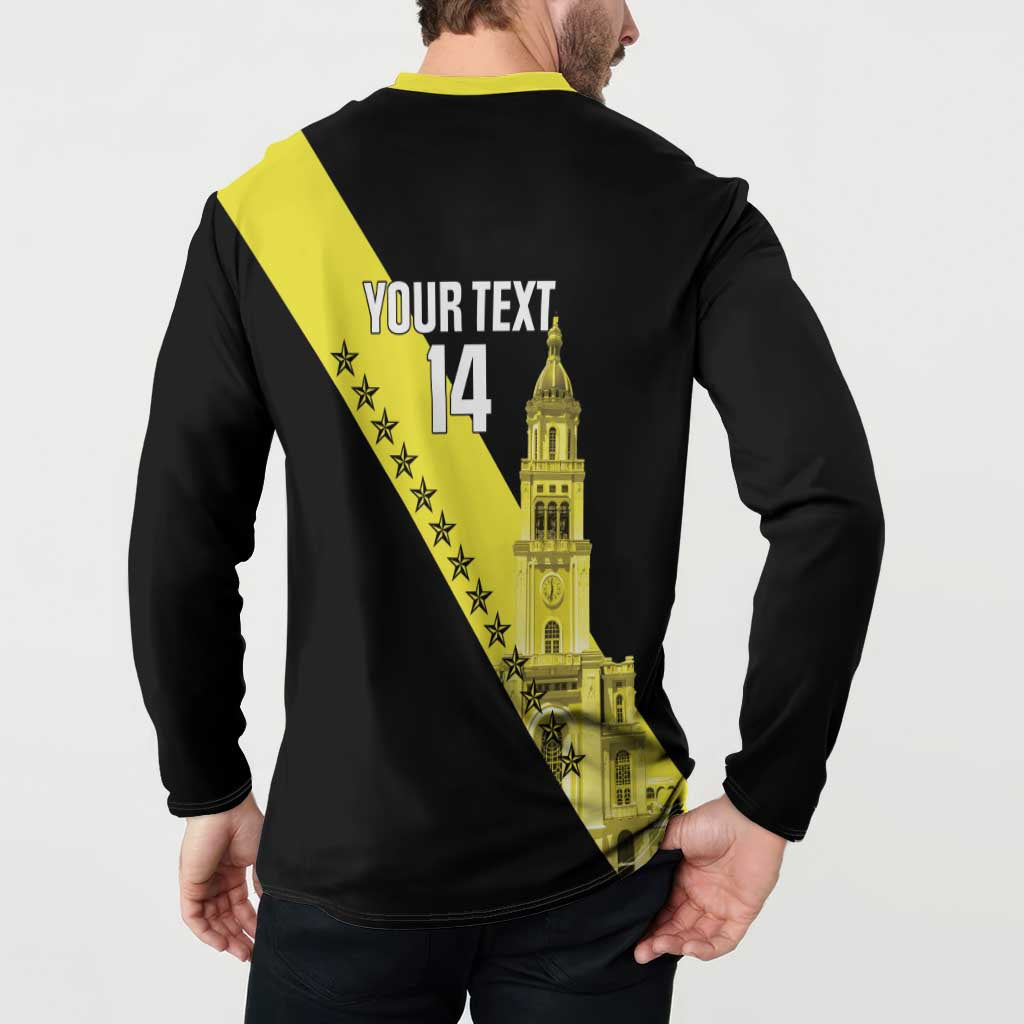 Cradle Of Dominican Republic Football Custom Button Sweatshirt Go Moca Diagonal Style - Wonder Print Shop