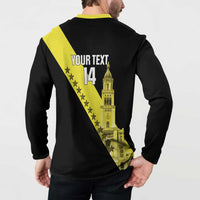 Cradle Of Dominican Republic Football Custom Button Sweatshirt Go Moca Diagonal Style - Wonder Print Shop