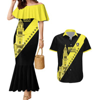 Cradle Of Dominican Republic Football Custom Couples Matching Mermaid Dress and Hawaiian Shirt Go Moca Diagonal Style - Wonder Print Shop