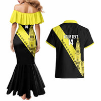 Cradle Of Dominican Republic Football Custom Couples Matching Mermaid Dress and Hawaiian Shirt Go Moca Diagonal Style - Wonder Print Shop