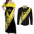 Cradle Of Dominican Republic Football Custom Couples Matching Off Shoulder Maxi Dress and Long Sleeve Button Shirt Go Moca Diagonal Style - Wonder Print Shop