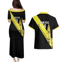 Cradle Of Dominican Republic Football Custom Couples Matching Puletasi and Hawaiian Shirt Go Moca Diagonal Style - Wonder Print Shop