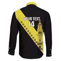 Cradle Of Dominican Republic Football Custom Family Matching Long Sleeve Bodycon Dress and Hawaiian Shirt Go Moca Diagonal Style - Wonder Print Shop