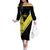 Cradle Of Dominican Republic Football Custom Family Matching Off The Shoulder Long Sleeve Dress and Hawaiian Shirt Go Moca Diagonal Style - Wonder Print Shop