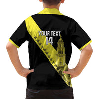 Cradle Of Dominican Republic Football Custom Family Matching Off Shoulder Maxi Dress and Hawaiian Shirt Go Moca Diagonal Style - Wonder Print Shop