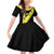 Cradle Of Dominican Republic Football Custom Family Matching Off Shoulder Short Dress and Hawaiian Shirt Go Moca Diagonal Style - Wonder Print Shop
