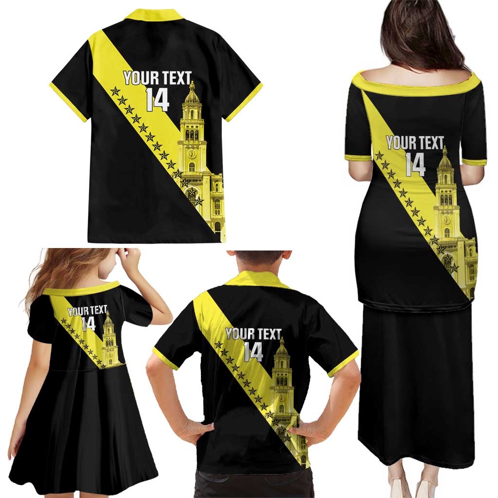 Cradle Of Dominican Republic Football Custom Family Matching Puletasi and Hawaiian Shirt Go Moca Diagonal Style - Wonder Print Shop