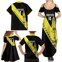 Cradle Of Dominican Republic Football Custom Family Matching Summer Maxi Dress and Hawaiian Shirt Go Moca Diagonal Style - Wonder Print Shop