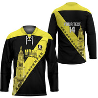 Cradle Of Dominican Republic Football Custom Hockey Jersey Go Moca Diagonal Style - Wonder Print Shop