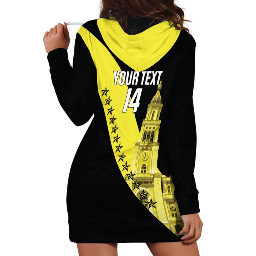 Cradle Of Dominican Republic Football Custom Hoodie Dress Go Moca Diagonal Style - Wonder Print Shop