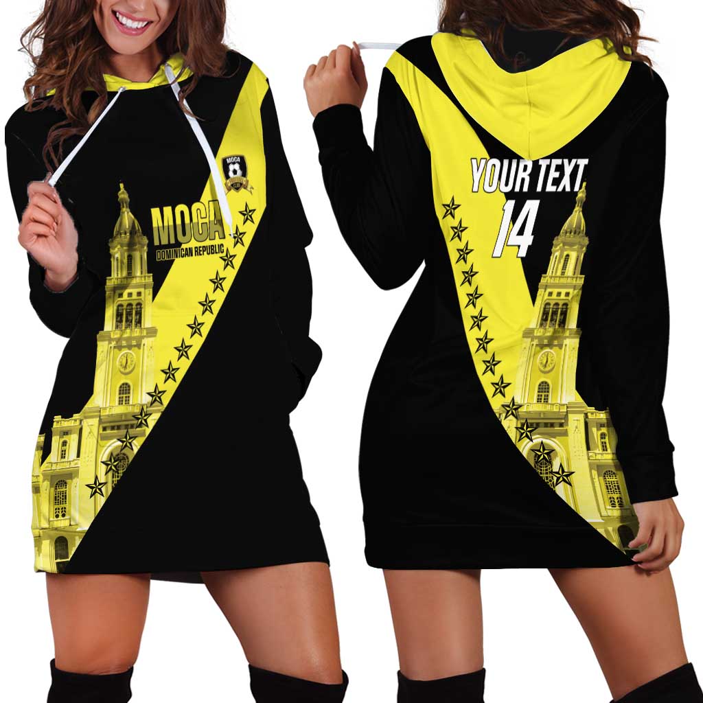 Cradle Of Dominican Republic Football Custom Hoodie Dress Go Moca Diagonal Style - Wonder Print Shop