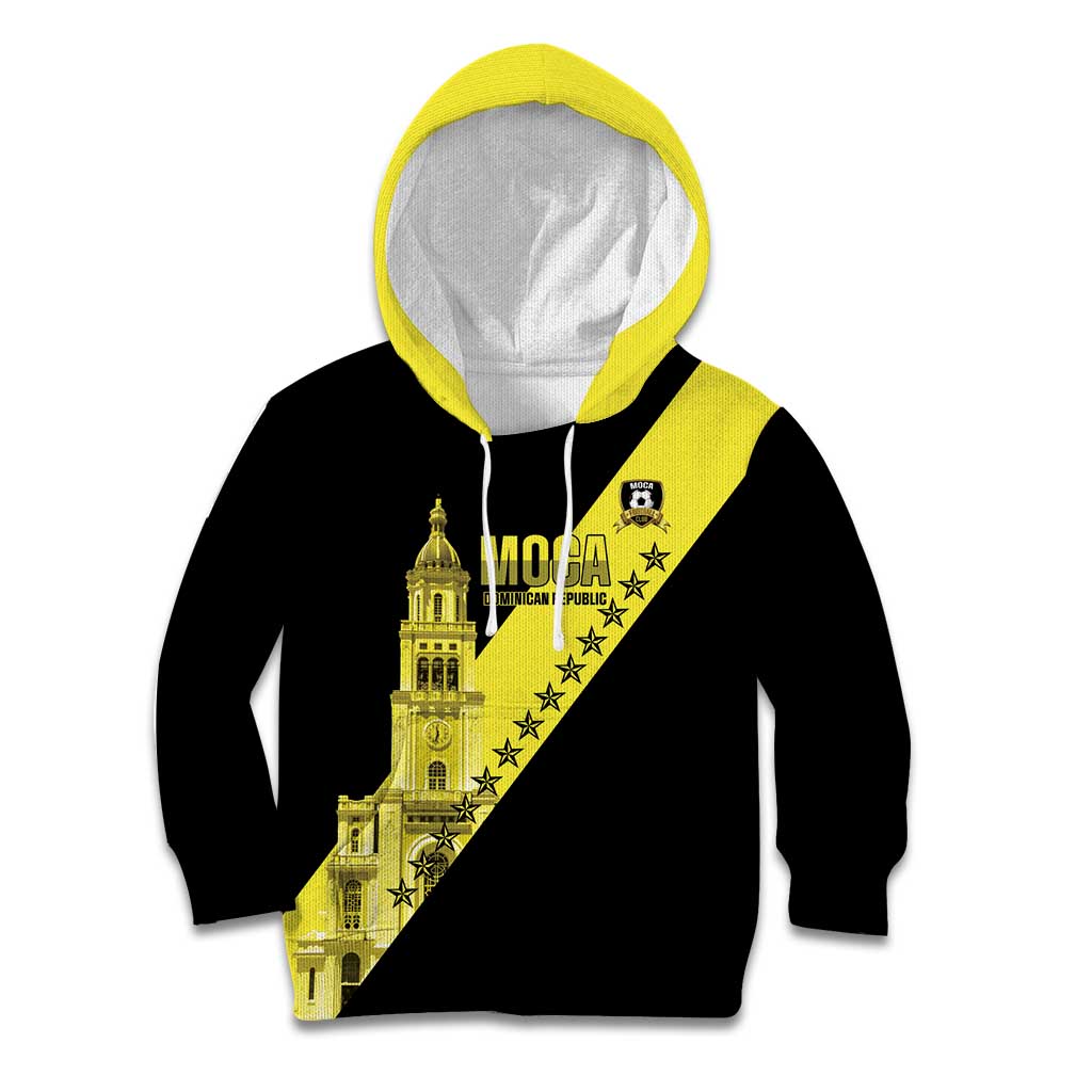 Cradle Of Dominican Republic Football Custom Kid Hoodie Go Moca Diagonal Style - Wonder Print Shop