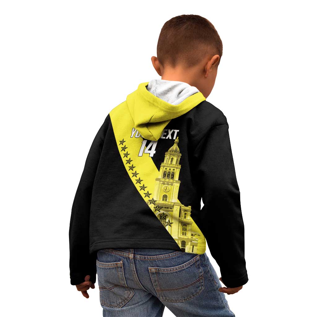 Cradle Of Dominican Republic Football Custom Kid Hoodie Go Moca Diagonal Style - Wonder Print Shop