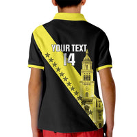 Cradle Of Dominican Republic Football Custom Kid Polo Shirt Go Moca Diagonal Style - Wonder Print Shop