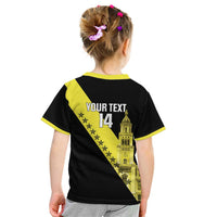 Cradle Of Dominican Republic Football Custom Kid T Shirt Go Moca Diagonal Style - Wonder Print Shop