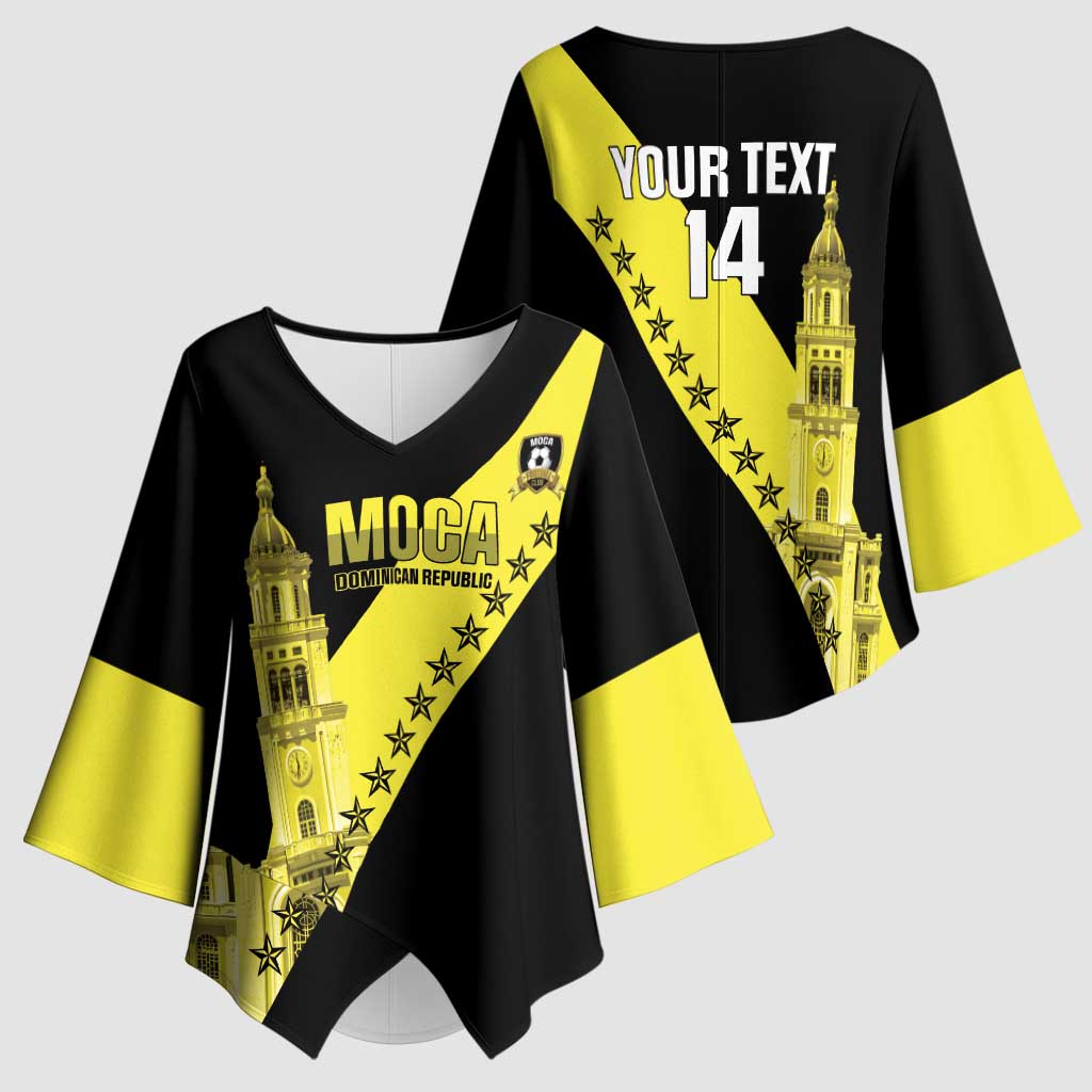Cradle Of Dominican Republic Football Custom Kimono Sleeve Blouse Go Moca Diagonal Style - Wonder Print Shop