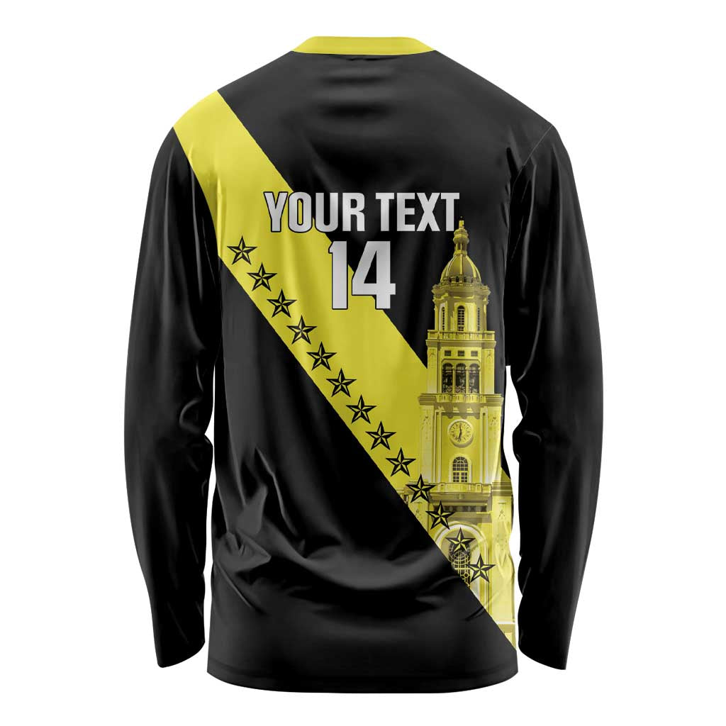 Cradle Of Dominican Republic Football Custom Long Sleeve Shirt Go Moca Diagonal Style - Wonder Print Shop