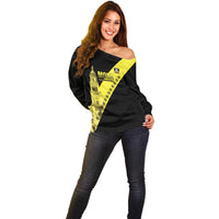 Cradle Of Dominican Republic Football Custom Off Shoulder Sweater Go Moca Diagonal Style - Wonder Print Shop