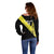 Cradle Of Dominican Republic Football Custom Off Shoulder Sweater Go Moca Diagonal Style - Wonder Print Shop