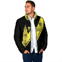 Cradle Of Dominican Republic Football Custom Padded Jacket Go Moca Diagonal Style - Wonder Print Shop
