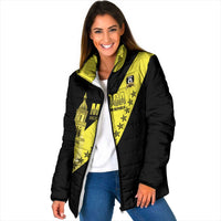 Cradle Of Dominican Republic Football Custom Padded Jacket Go Moca Diagonal Style - Wonder Print Shop